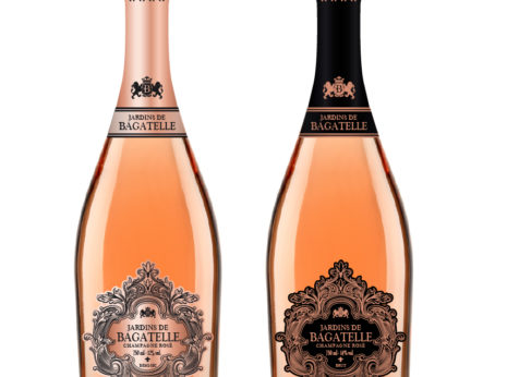 Création étiquette de champagne rosé