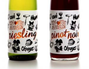 Vins d'alsace, pinot noir et riesling