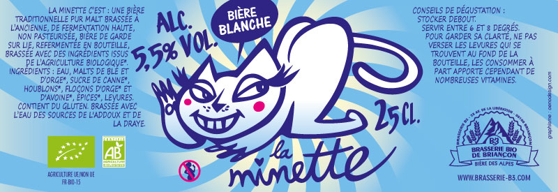 Bière blanche bio La minette