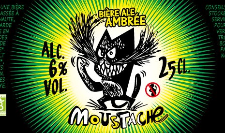 Bière bio Moustache