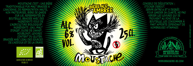 Bière bio Moustache