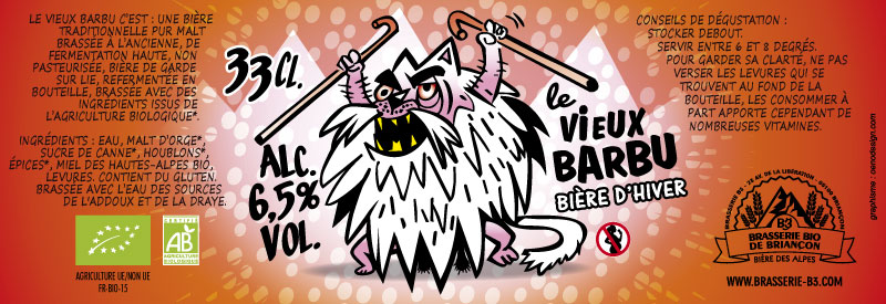 Bière bio le vieux barbu