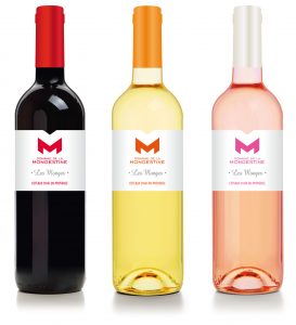 creation des etiquettes des vins du Domaine de la Mongestine