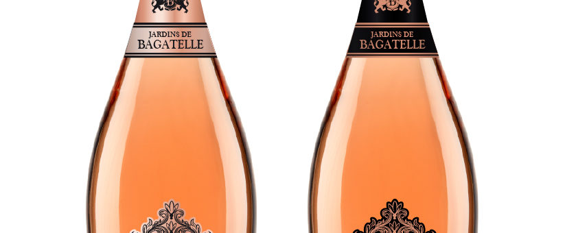 Création étiquette de champagne rosé