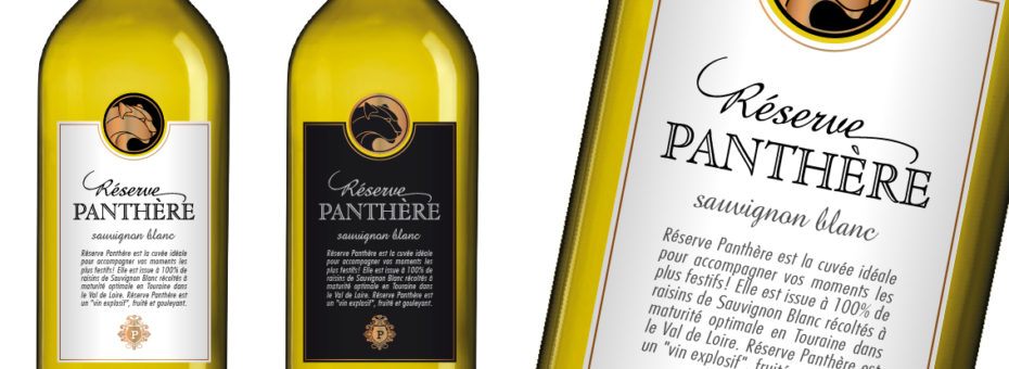 Conception étiquette de vin blanc pour le marché australien