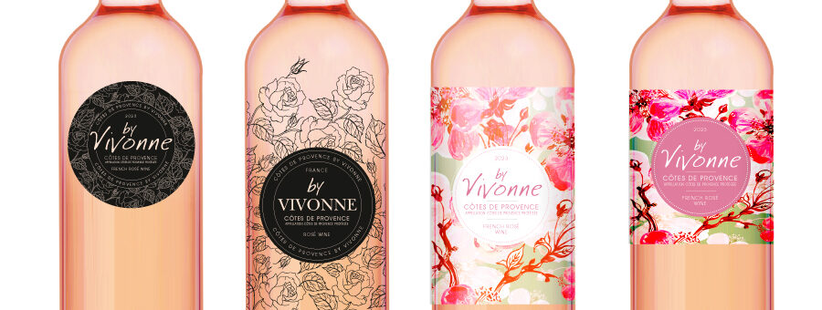 Etiquettes de Côtes de Provence rosé